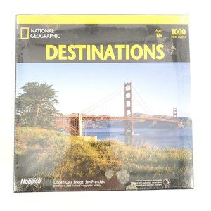National Geographic 1000 Piece Puzzle Destinations Golden Gate Bridge New 12+